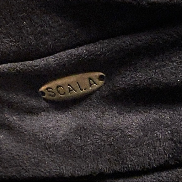 Scala Collection Wool Black Cloche Hat - 22 1/4" - Hat Sz 7 1/8 - Picture 8 of 11